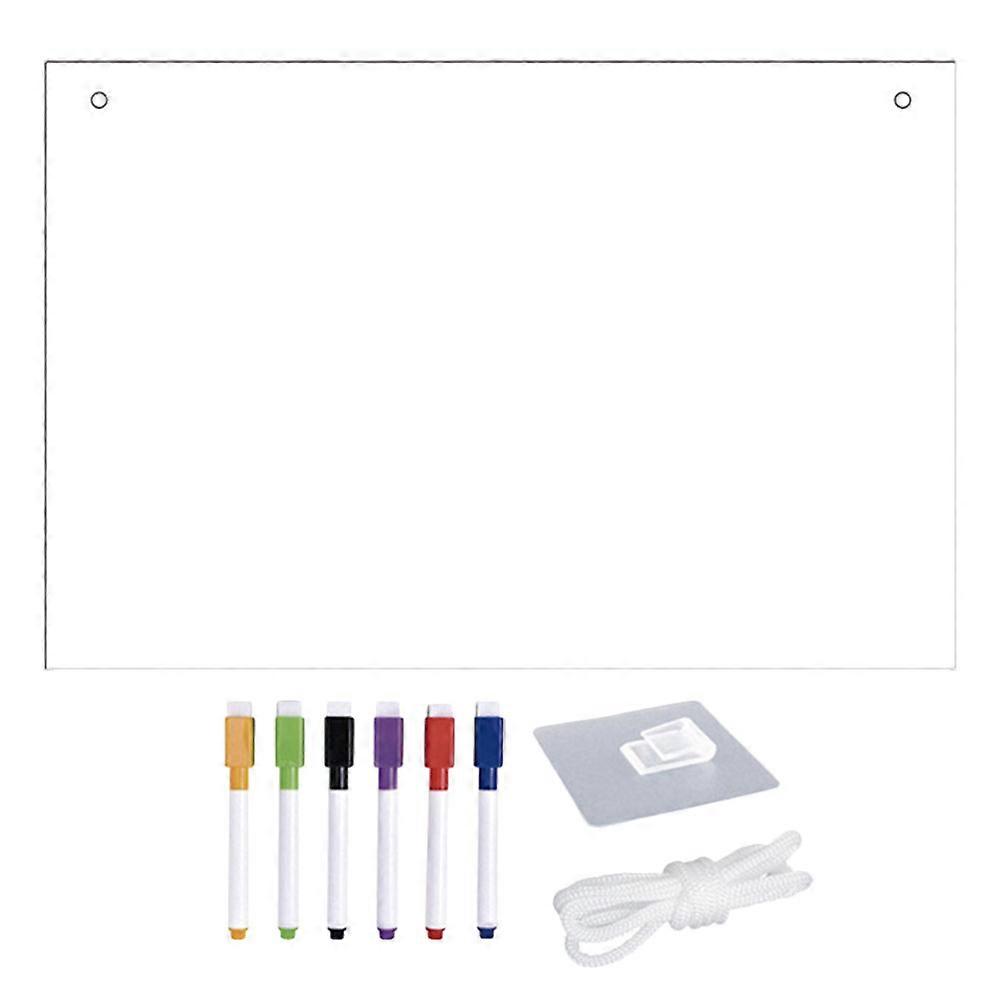 Clear Dry Erase Board Acrylic for Writing Use 2Sets Easy to Clean Surface Board