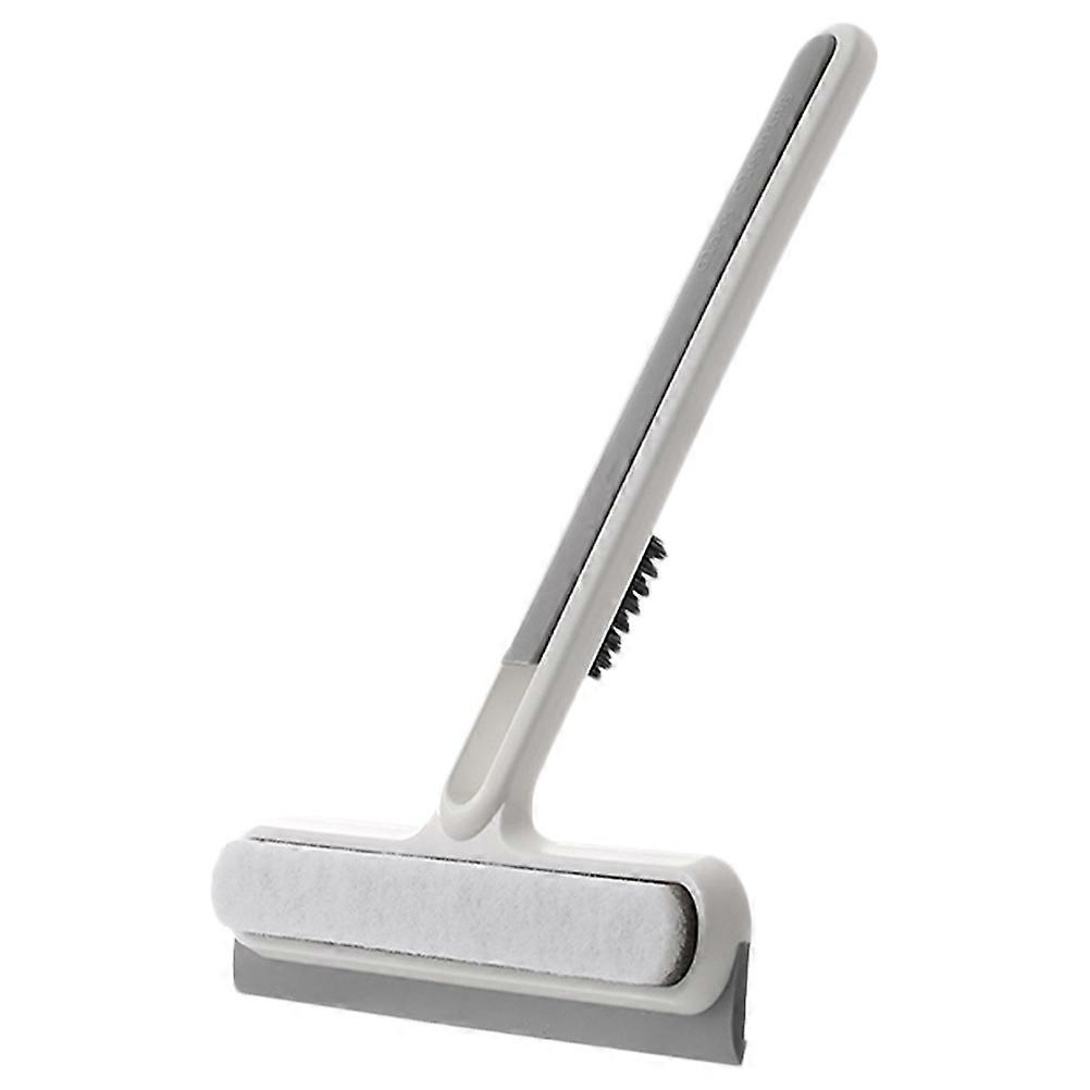 2Pcs Glass Wiper For Home Glass And Mirrors Multi-Functional Cleaning Tool Ideal For Bathroom Use With Sponge Scrubbing Feature