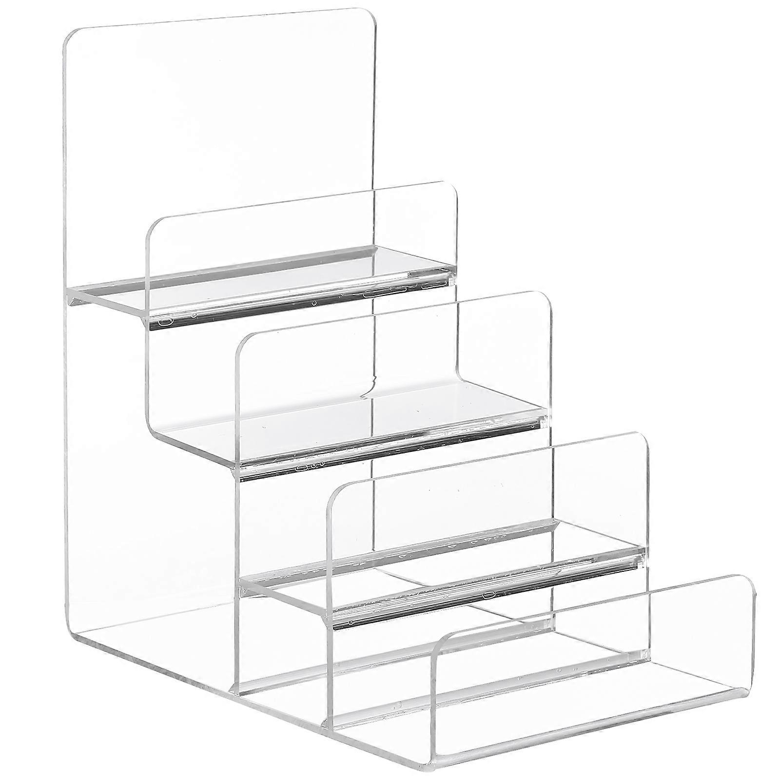 Multi Layer Acrylic Glasses Shelf for Desktop Storage Rack 2Pcs