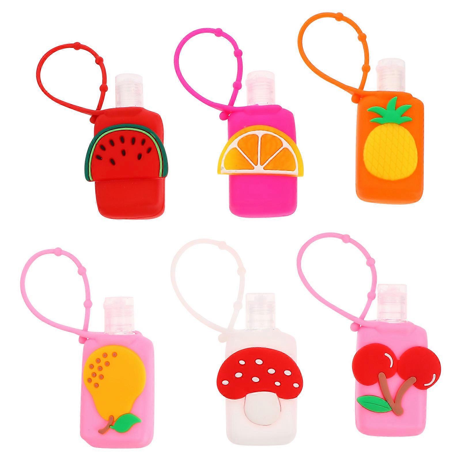 Fruit Appearance Cover for Plastic Hand Lotion Bottle Storage 12Sets