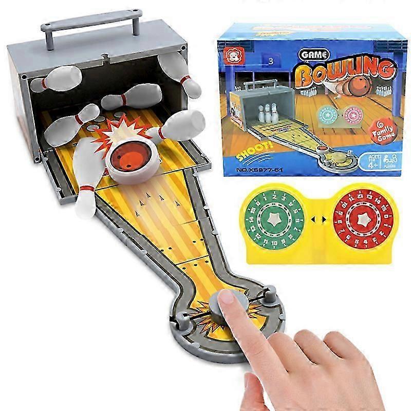 Mini Desktop Bowling Game Toy Funny Indoor Parent-Child Interactive Table Sports Game Toy