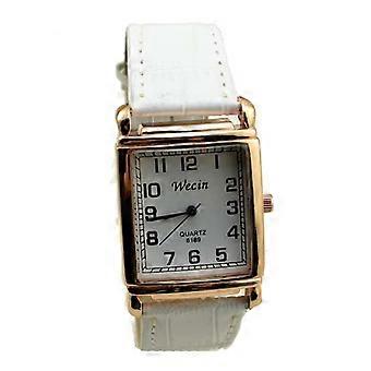 Quartz Watch Square Battery Operated Faux Leather Strap Adjustable Pin Buckle Birthday Gift Elegant Men Quartz Wrist Watch Fashion Jewelry