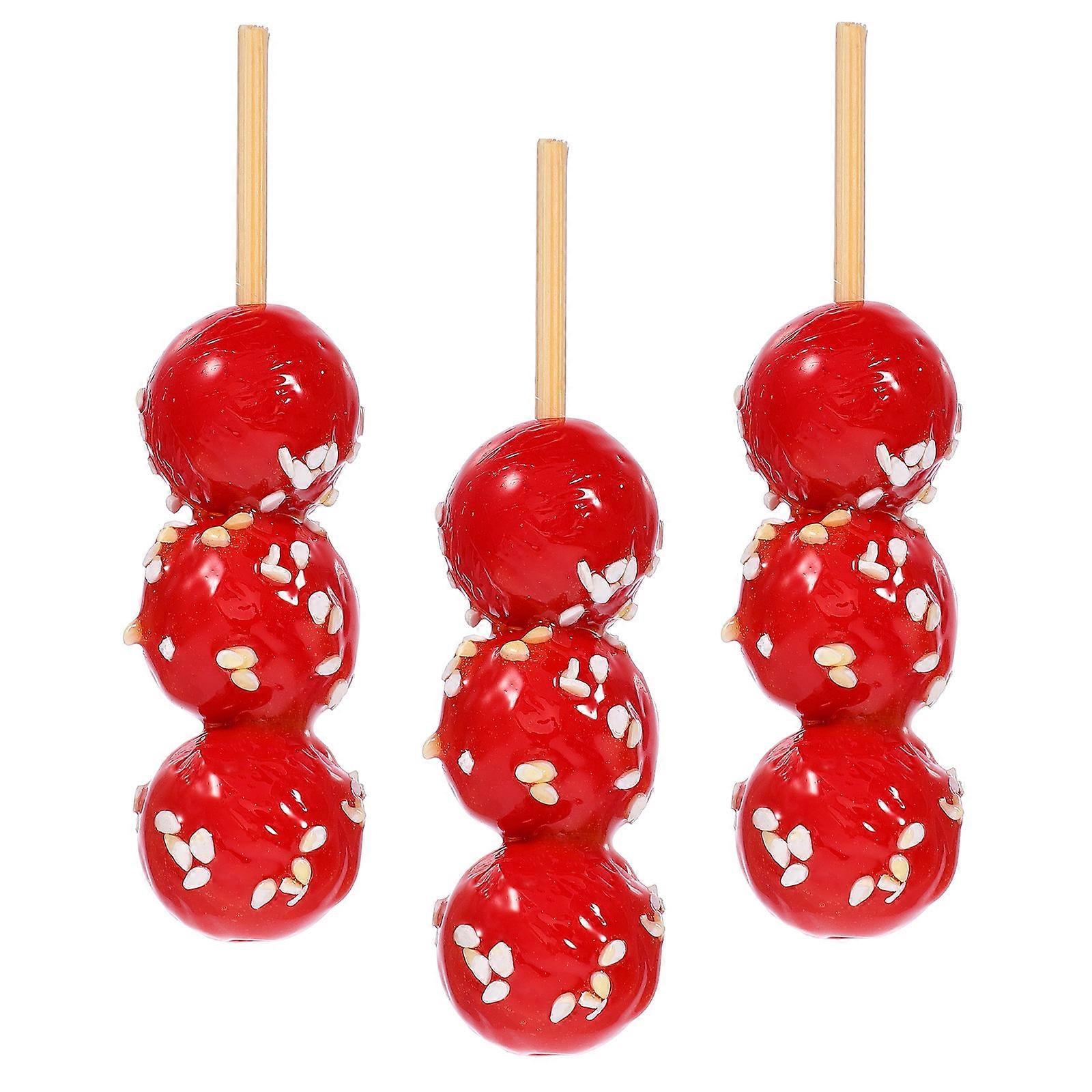 Dollhouse Mini Accessories Mini House Layout Decor Tiny Candied Table Centerpieces 3Pcs