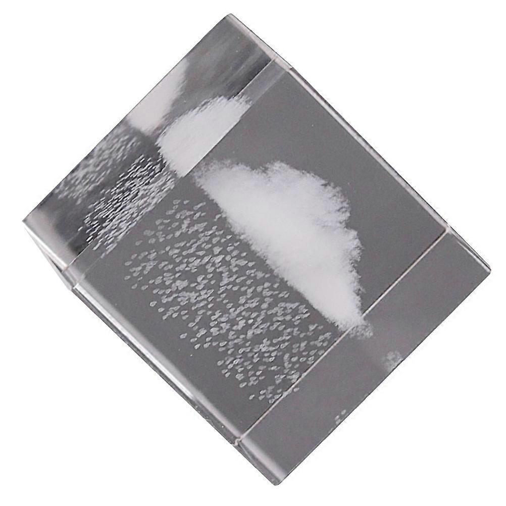 Crystal Decor Unique Clouds Crystal Adorn for Home 2Pcs