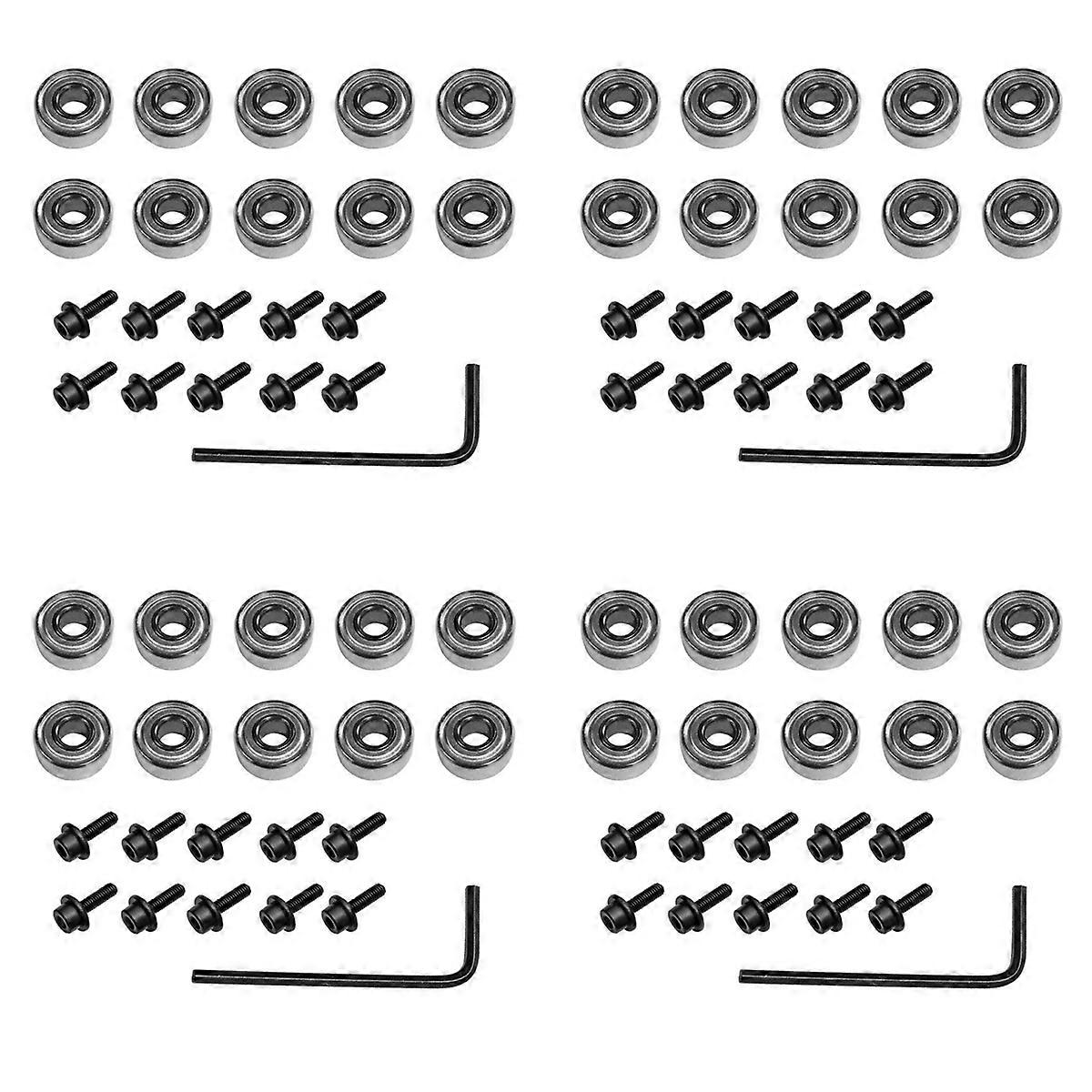 10Pcs Router Bits Top Mounted Ball Bearings Guide for Router Bit