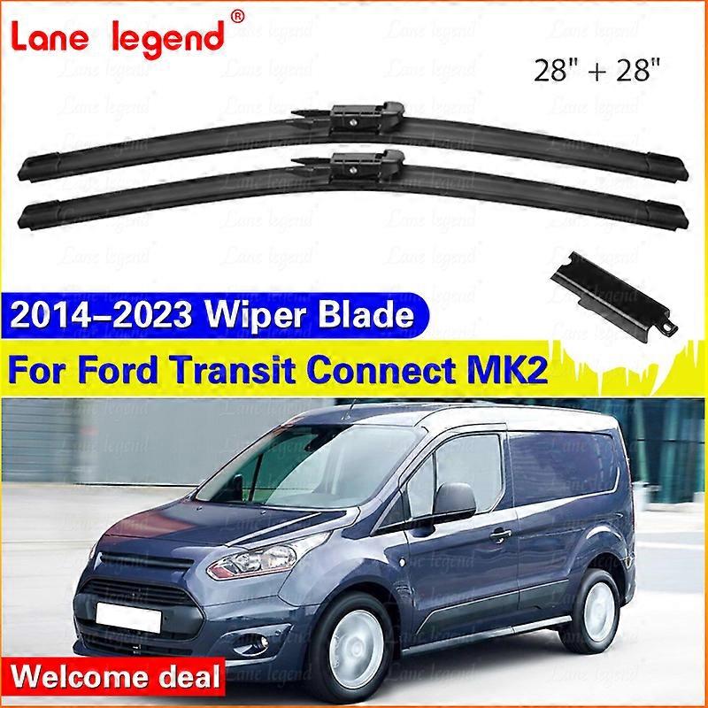 Applies to Wiper Front Wiper Blades For Ford Transit Connect MK2 2014 - 2023 2015 2016 2017 2018 Windshield Windscreen Front Window 28"+28"