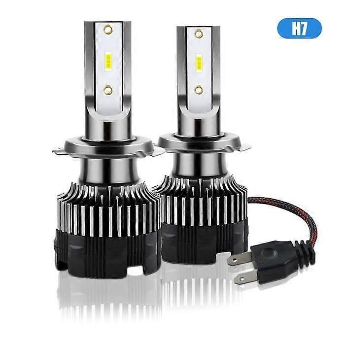 H7 Led Bulb, 120W 20000LM 6500K Super Bright White CSP LED Headlight Conversion Kit, IP67 Waterproof, Plug and Play, Pack of 2