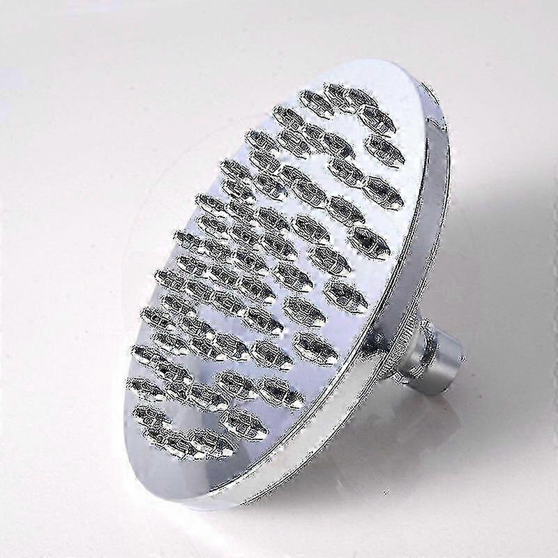 Round Solar-Powered Shower Head, High Pressure Eco-Friendly Water Saving