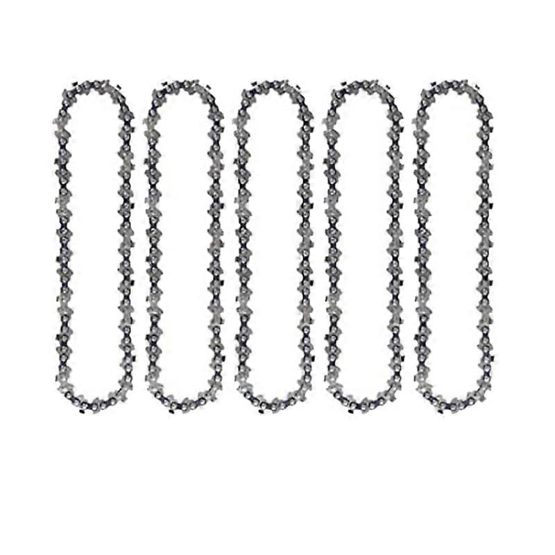 (5 PACK) 4 Inch Mini Chainsaw Chain Replacement for Cordless Electric Portable All 4 Inch Mini Chainsaw Guide Saw Chain