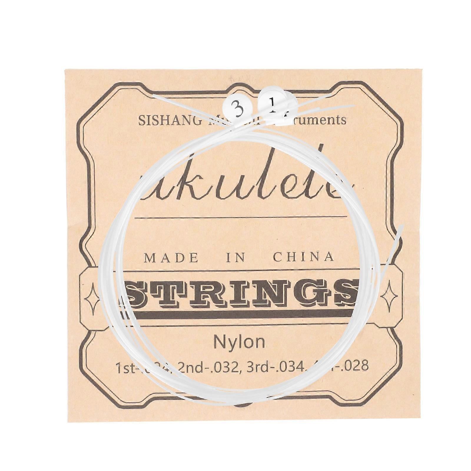 Ukulele Nylon Strings String for Ukulele Instrument Parts 4Sets