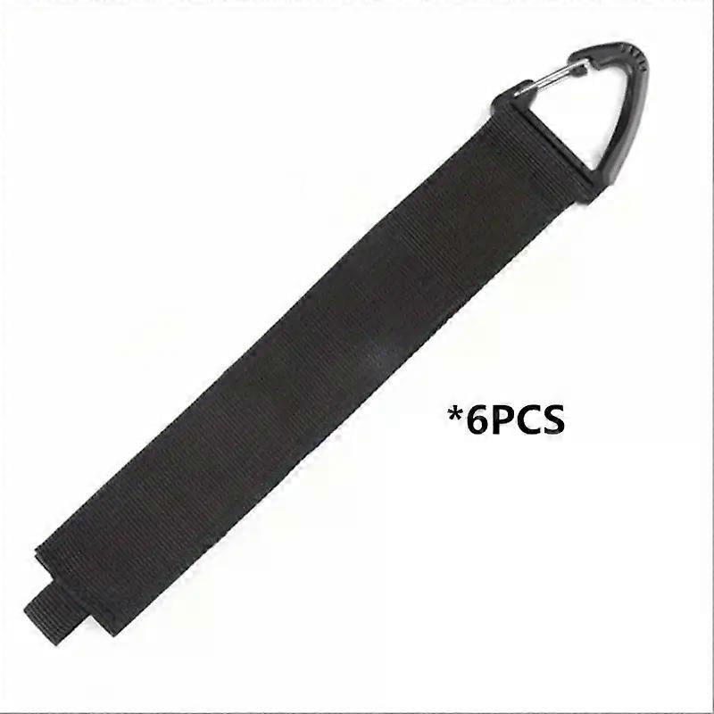 2/4/6 pezzi Organizzatore per cavi di prolunga resistenti - Cinghie di stoccaggio per cavi, tubi e corde - Fibbia triangolare per appendere