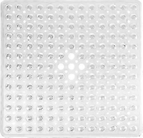 Non-Slip Shower Mat with Suction Cups, Safety Mildew Resistant Bath Mat with Drainage HolesNavy Blue