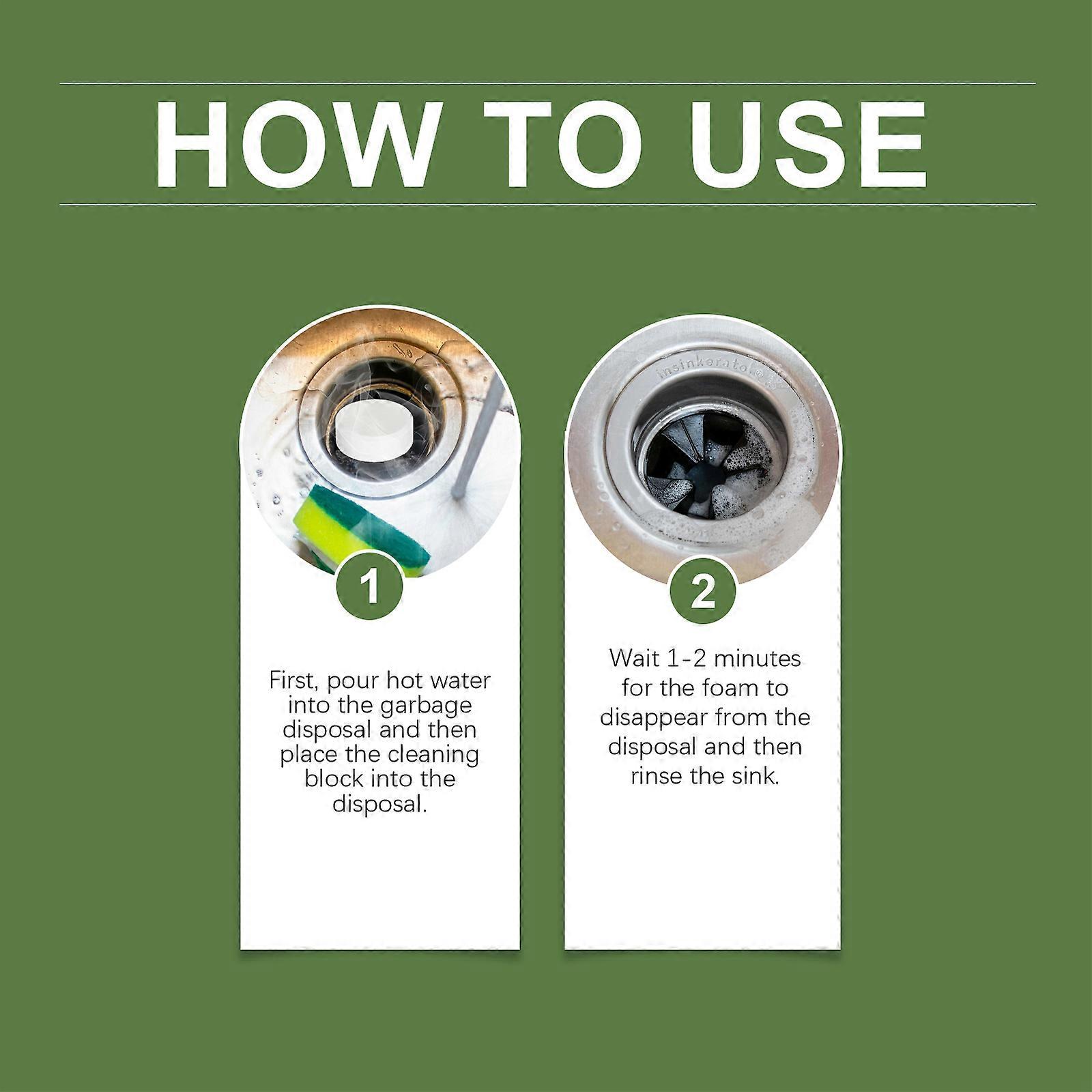 Jaysuing Garbage Disposal Cleaning Tablets, Gentle And Convenient For Removing Dirt From Household Kitchen Waste