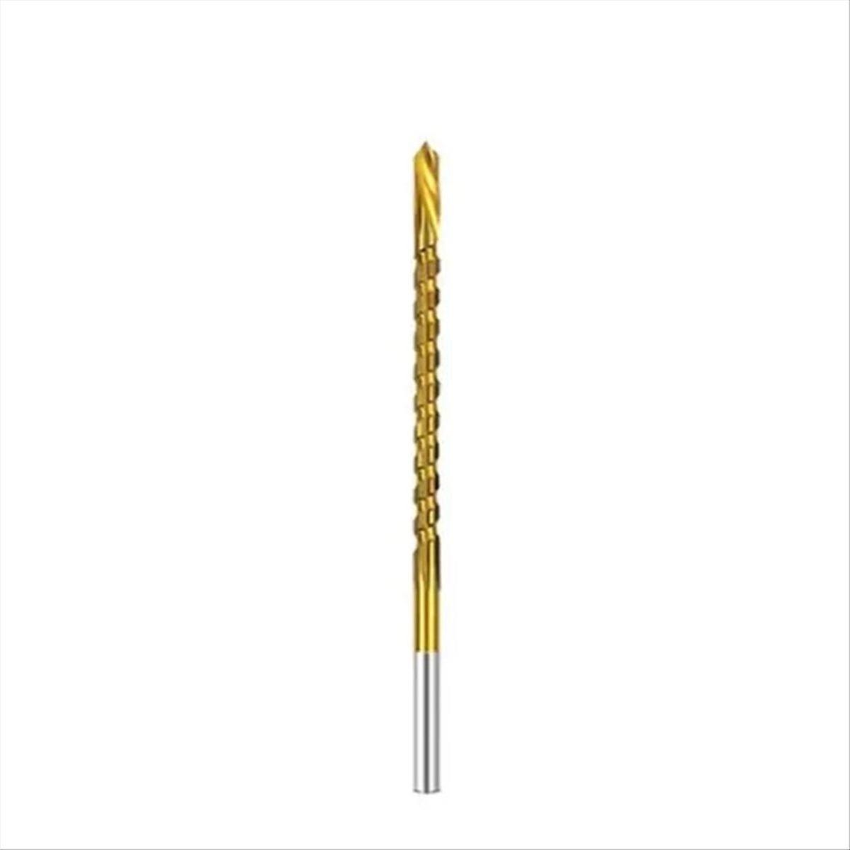 3mm Titanium Coated Drill Bit Spiral Jagged Saw Drill Bit
