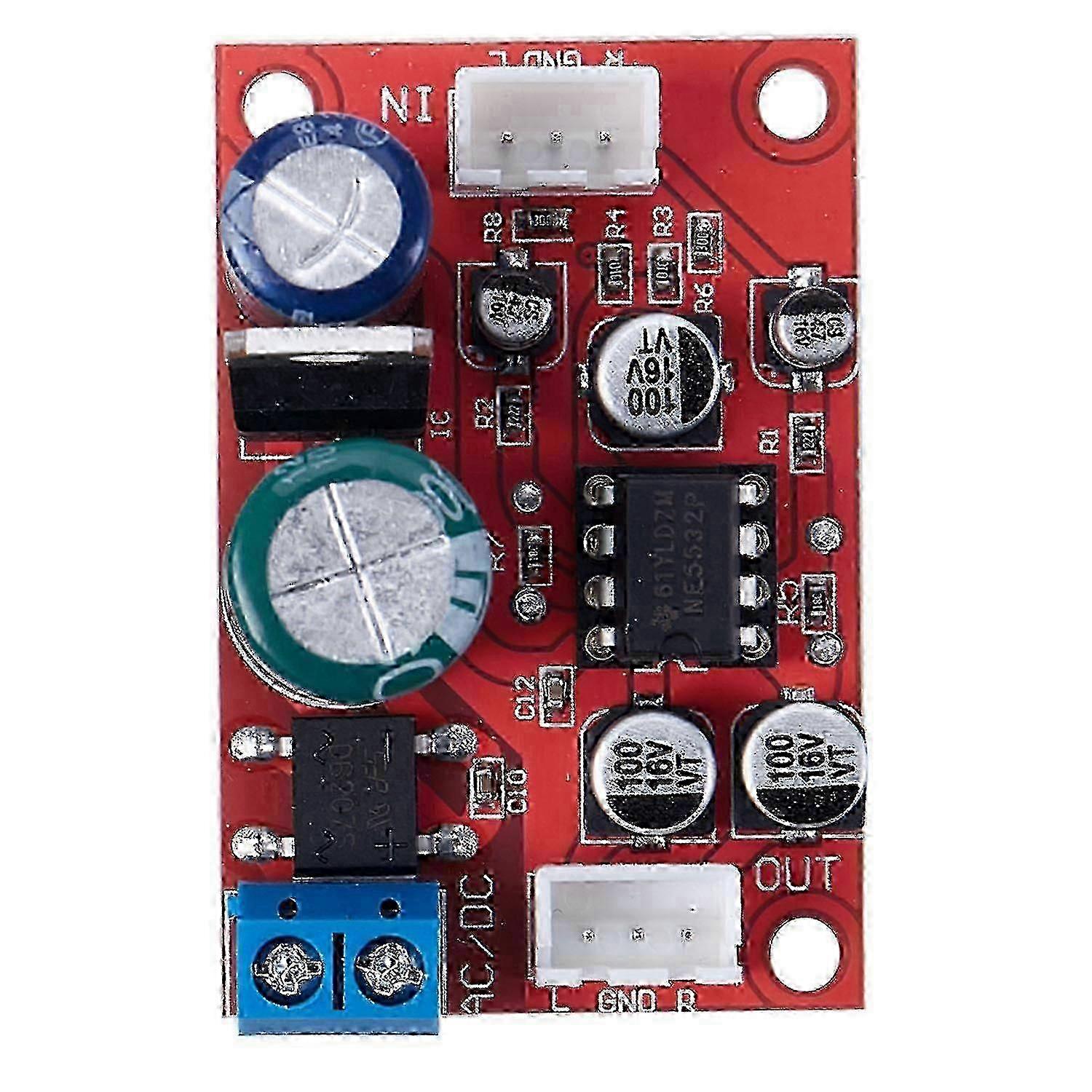 NE5532 Stereo Preamp Magnetic Head Phono Amplifier Board - Moving Coil Microphone Module for Enhanced Audio Performance