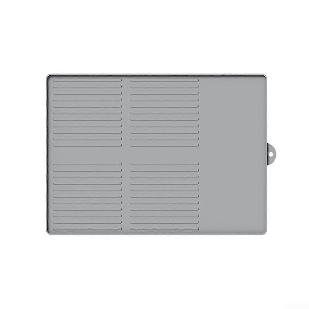 Silicone BBQ Mat Set  HeatInsulating And Protective Drain Mats, Compatible With Grill, Bar Or Table, Gray Black Orange