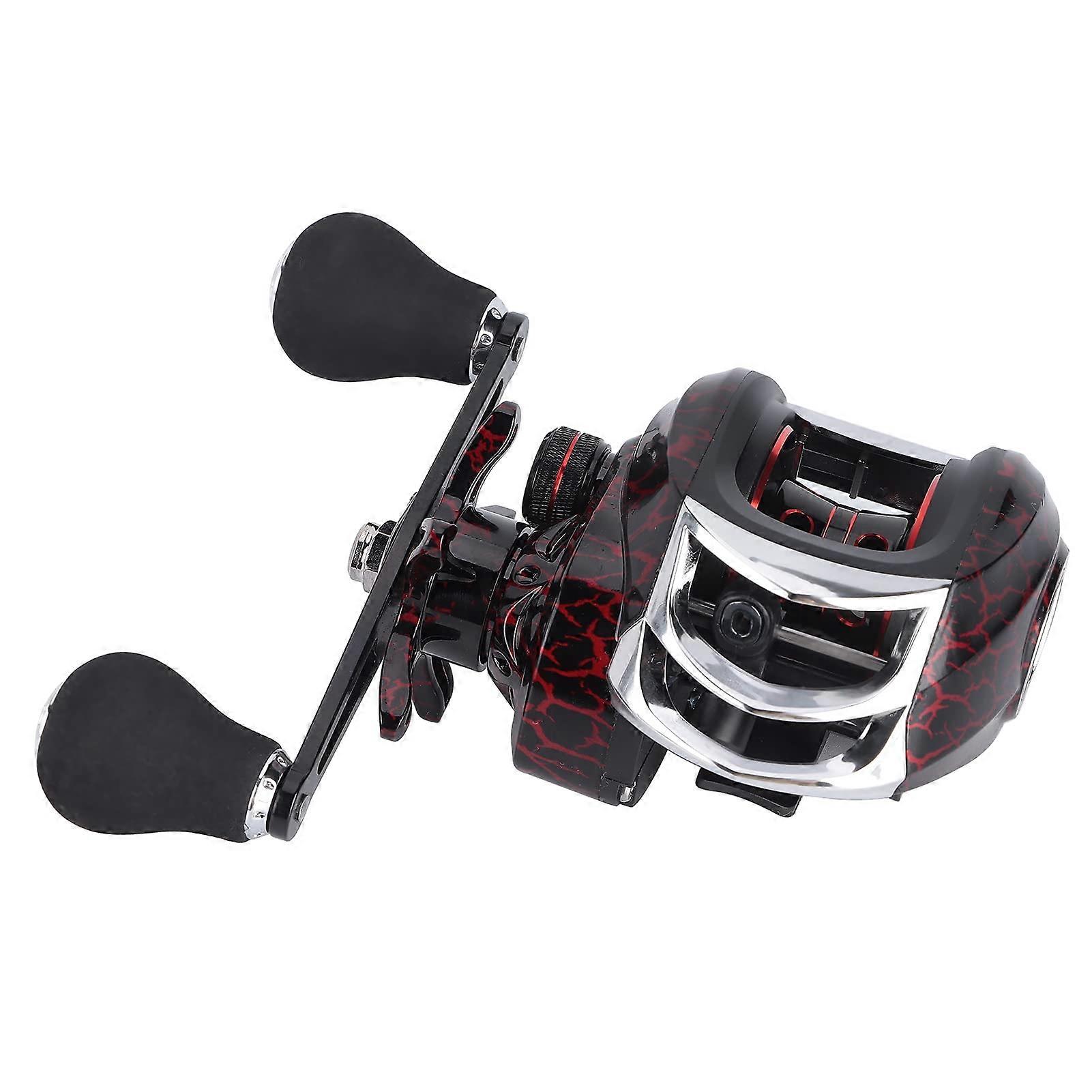Baitcasting Reel 3+1BB 7.2:1 Gear Ratio, Backlash Structure, Ceramic Wire Guide Loop, Nylon Brass Construction