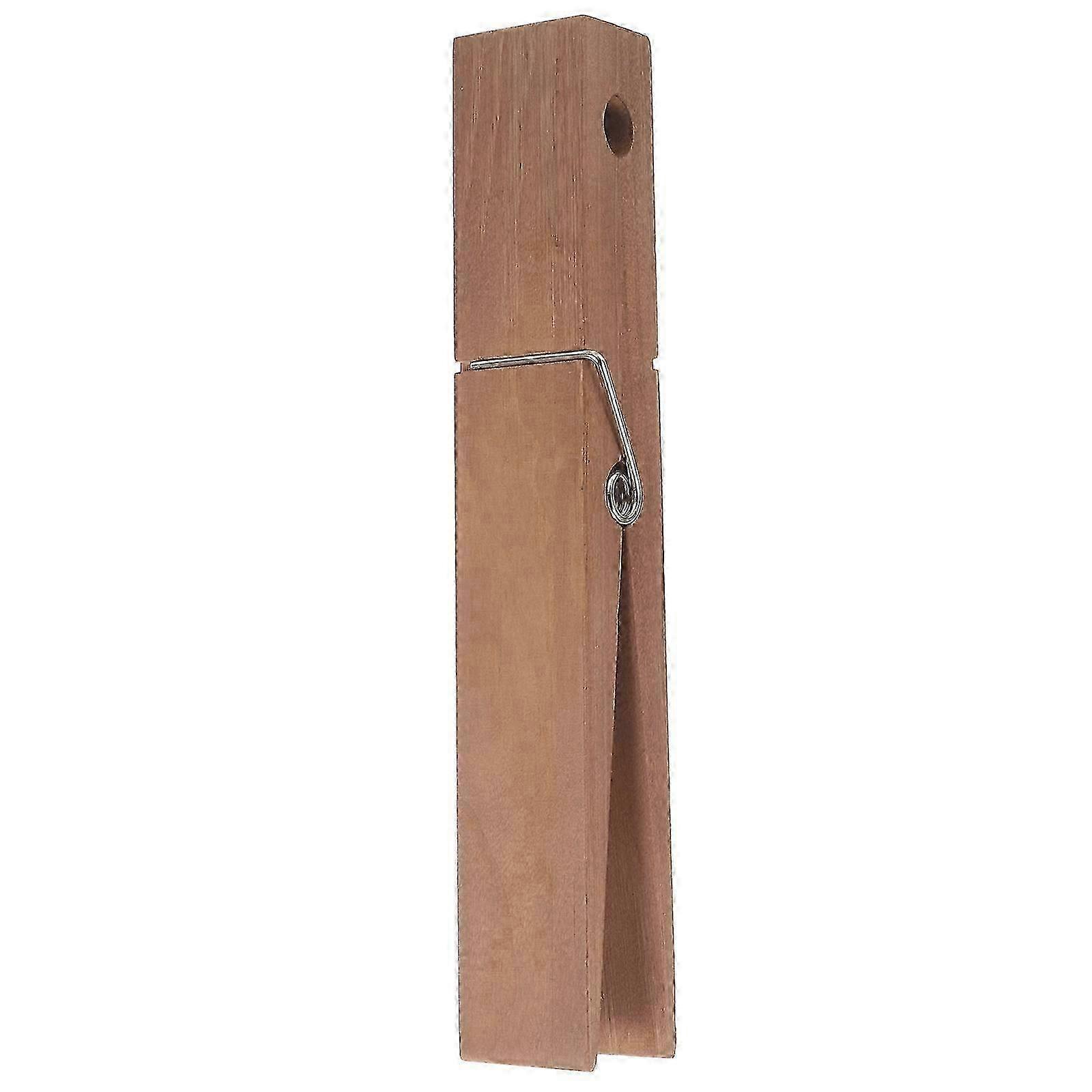 Wooden clothespin for heavy duty laundry drying