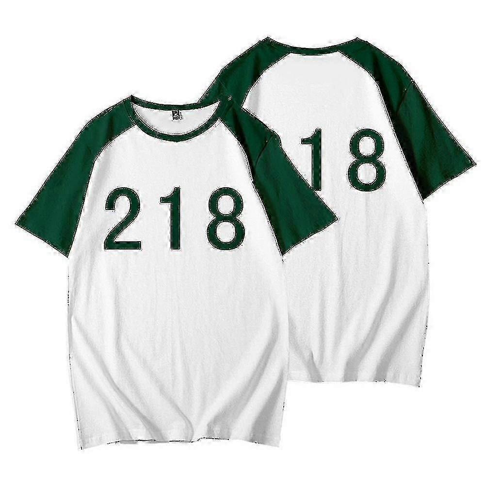 Καλαμάρι παιχνίδι κοντό μανίκι T-shirt αριθμός τυπωμένο κορυφή Cosplay