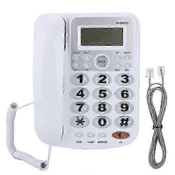 Corded Telephone with Answering Machine, Caller ID Display, and Speakerphone for Home Use Hwy