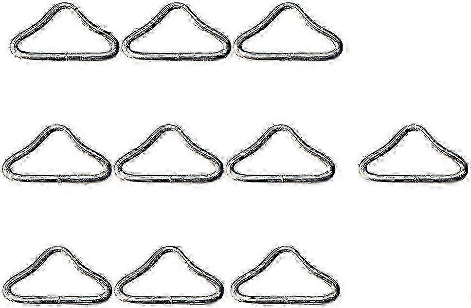 Replacement Bag with 20 Pieces of Stainless Steel Triangle Ring Buckles for Trampoline Use Hwy