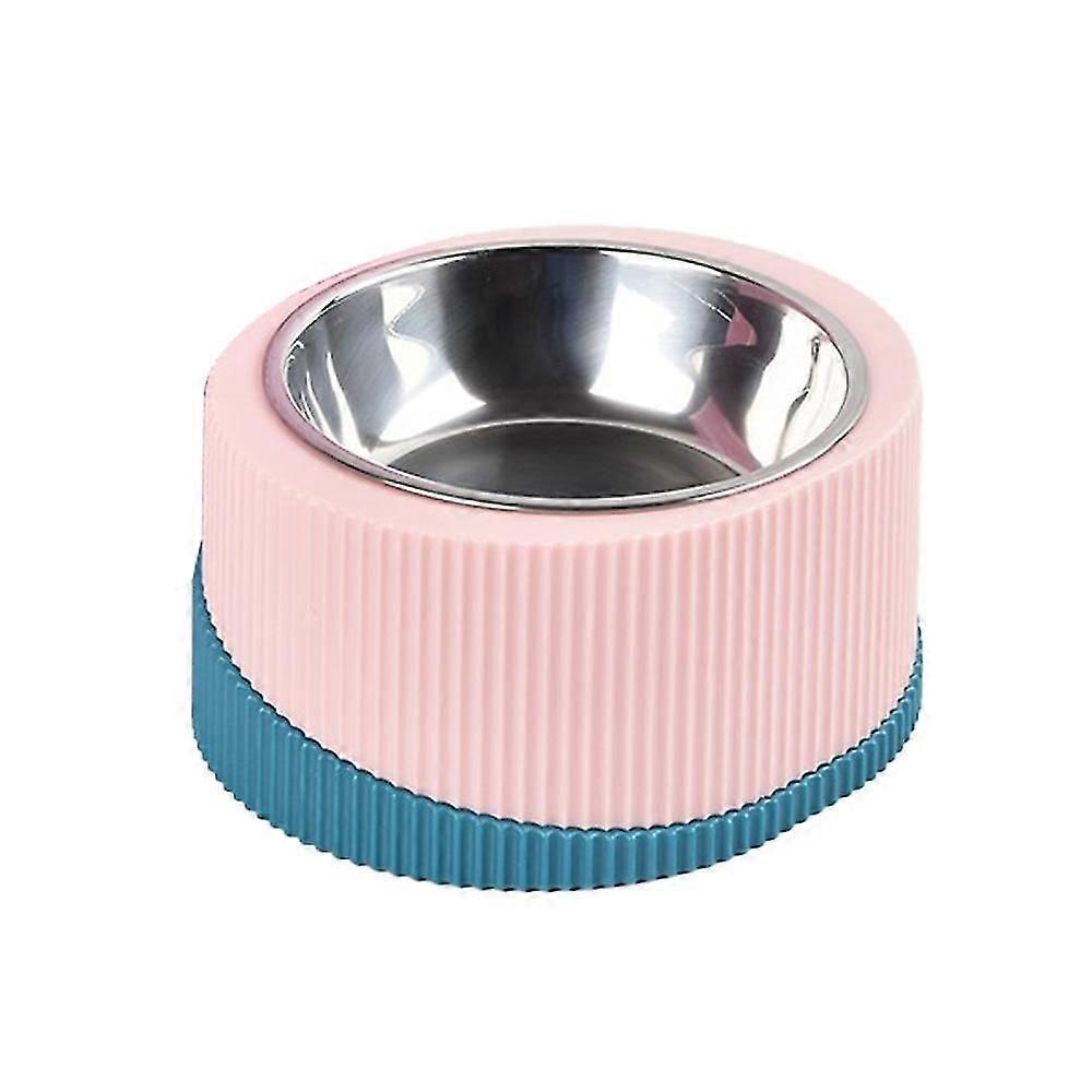 2 قطع الحيوانات الأليفة الفولاذ المقاوم للصدأ السلطانيات وبطيئة الطاعم السلطانية مع عدم الانزلاق