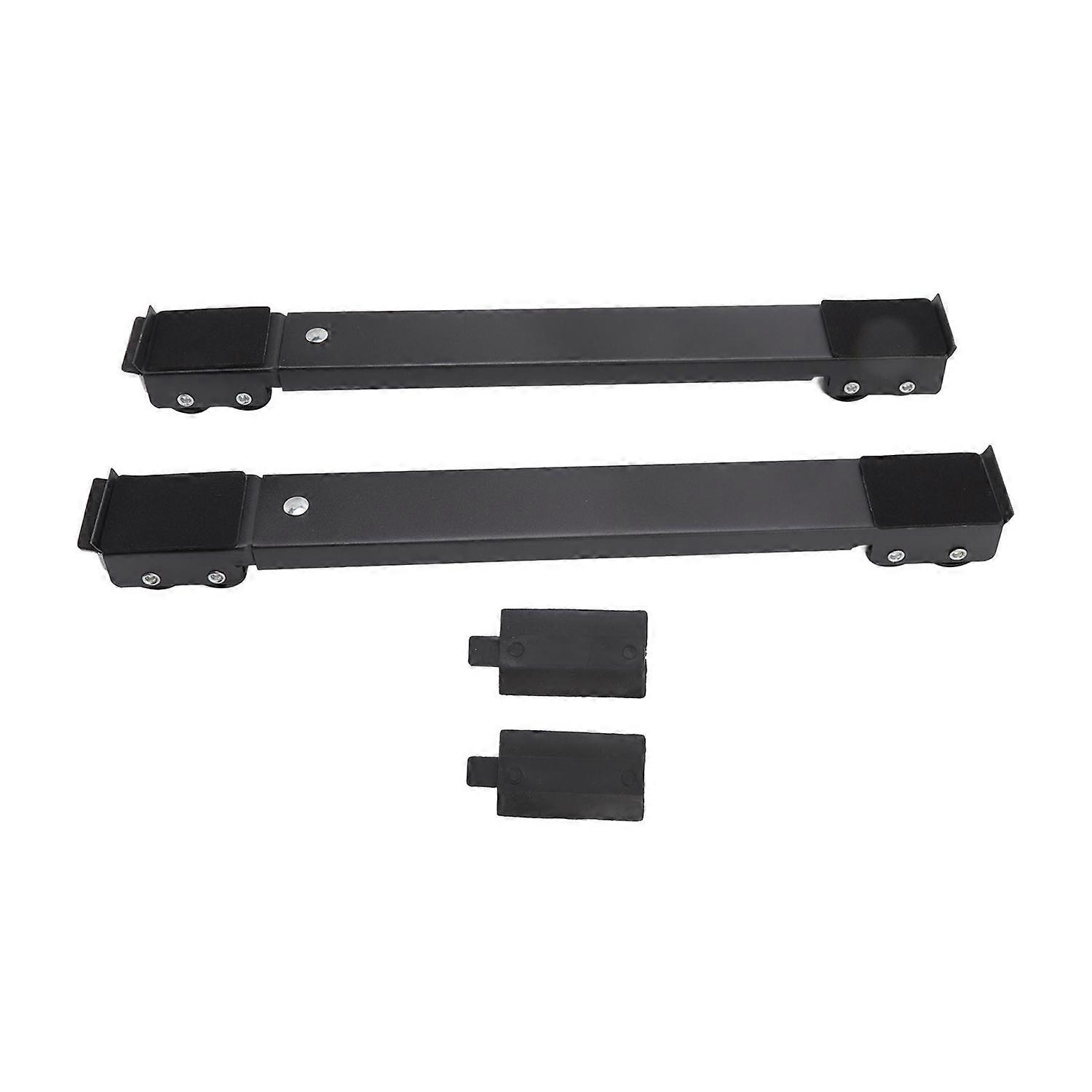 2 Sets Mobile Roller Bracket Furniture Raised Base Moving Wheels for Refrigerator Washing Machine Bl