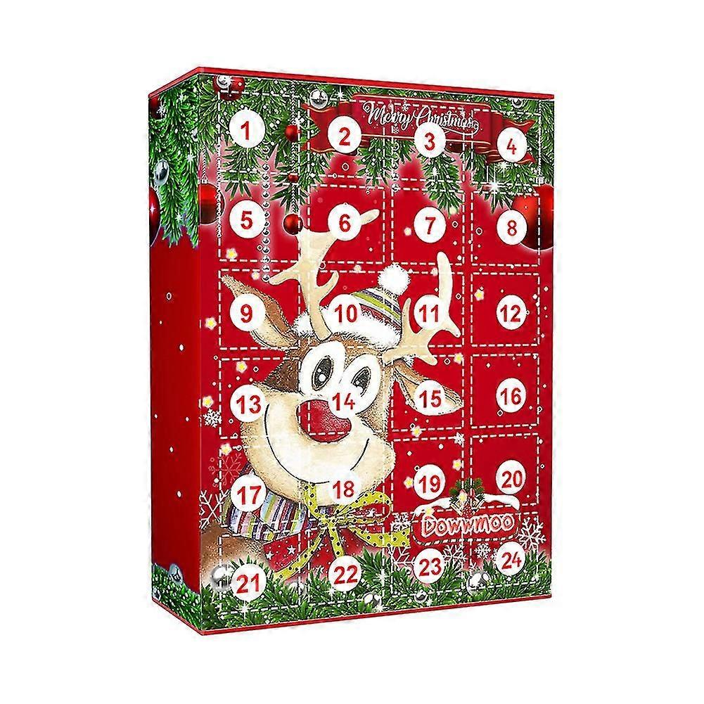 Christmas Key Chain Countdown Blind Box 24 Days Advent Calendar Countdown Resin