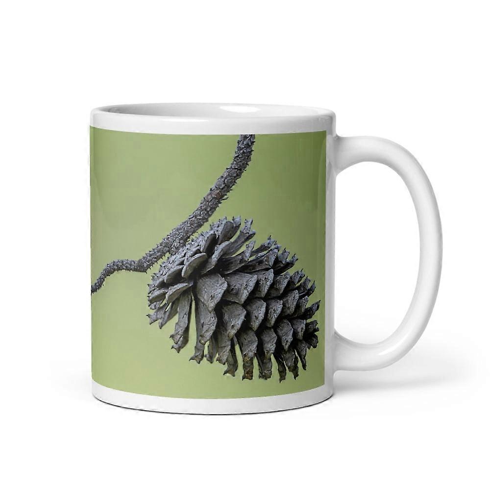 Pine Cone ! White glossy mug