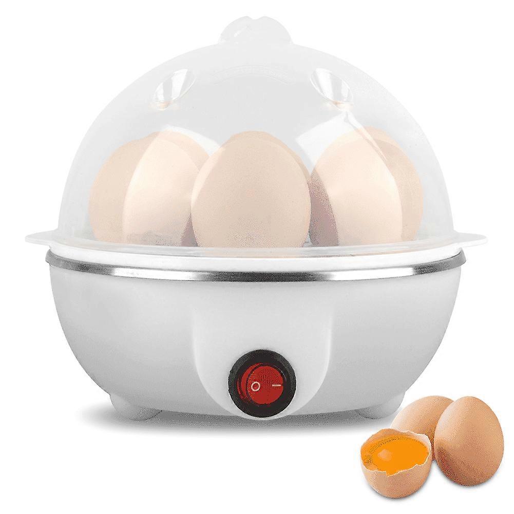 GYDEK Electric Microwave Egg Cooker for Hard Boiled with Automatic Shut off Mini 7 Capacity Eggs Maker for Poached, Omelets, White