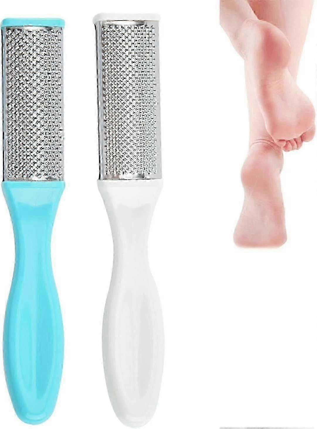 2 Stück doppelseitiger abgestorbener Hautentferner, Fußfeile Pediküre