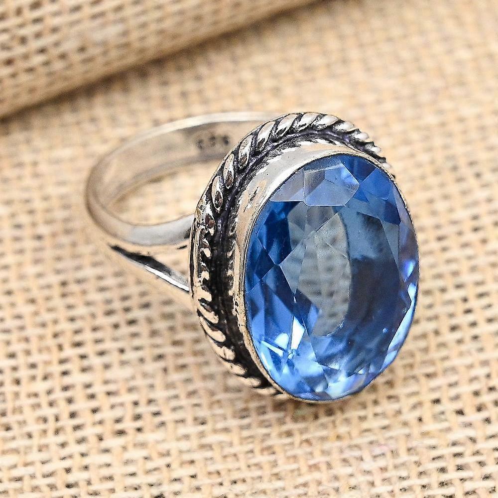 Beautiful Tanzanite Gemstone Handmade Solid 925 Sterling Silver Ring Jewelry