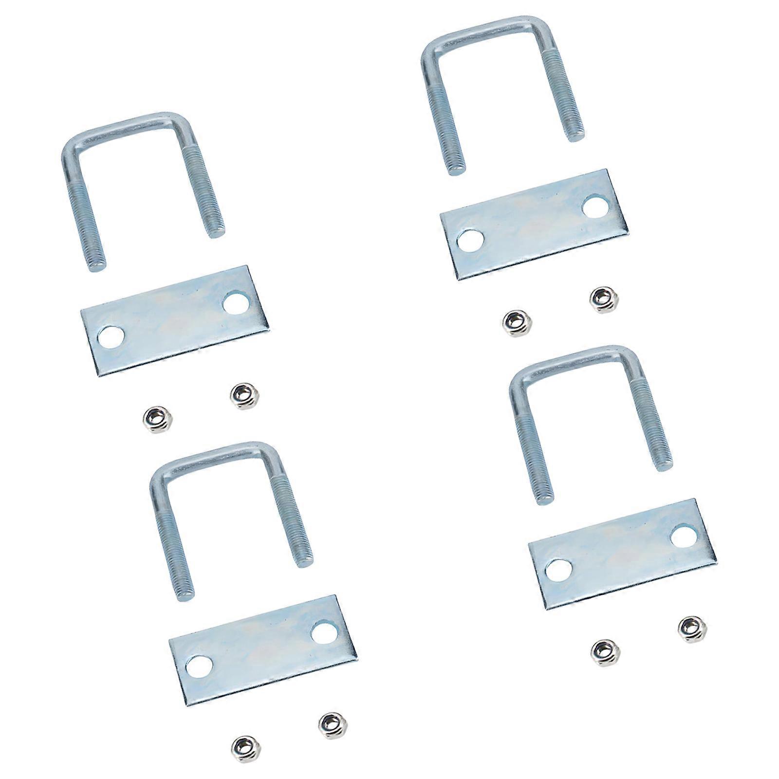 Multipurpose Leaf Spring Stabilizing Clamp Set of 4 for Improved Axles Torques Management In Boats Truck Trailers Multicolor