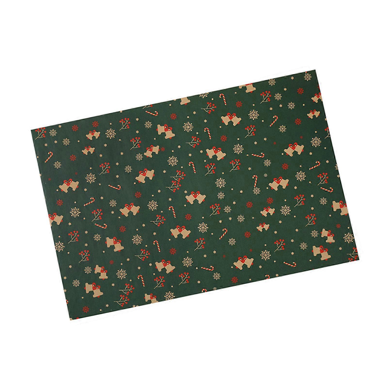 5 Pack Christmas Decorative Wrapping Paper 50x74cm Recyclable Stocking Pattern Scratch Resistant Finish Multicolor