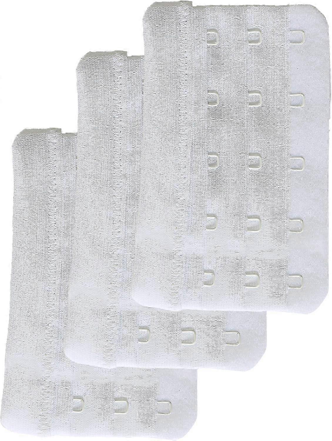 Women's Bra Extender 5 Hook Plus Size Bra Strap Extenders 3pcs-Pack