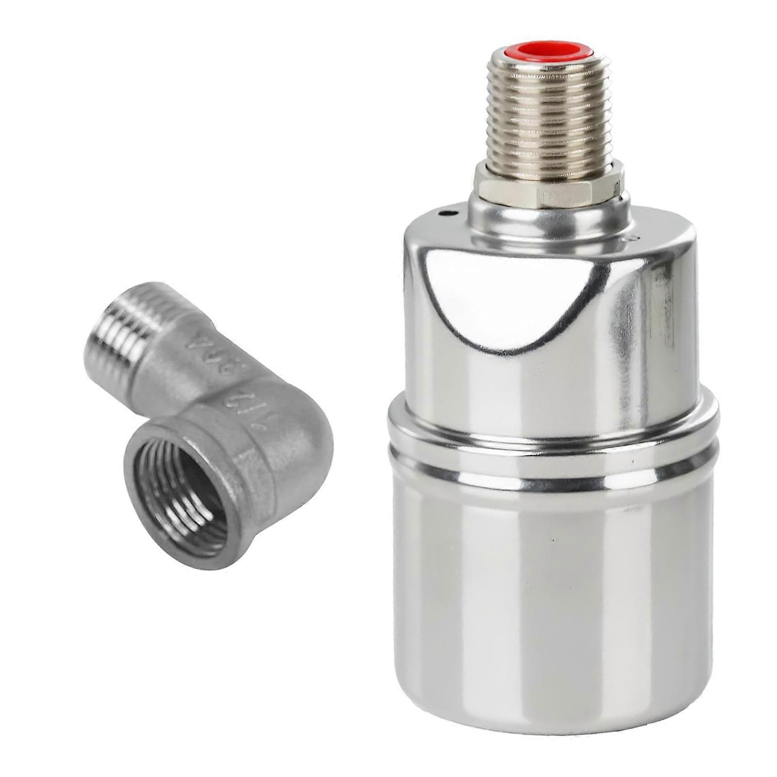 Strong Automatic Water Shutoff Valves Kit with Steel Construction And Elbow Adapter Upgrades for Multiple Application Multicolor