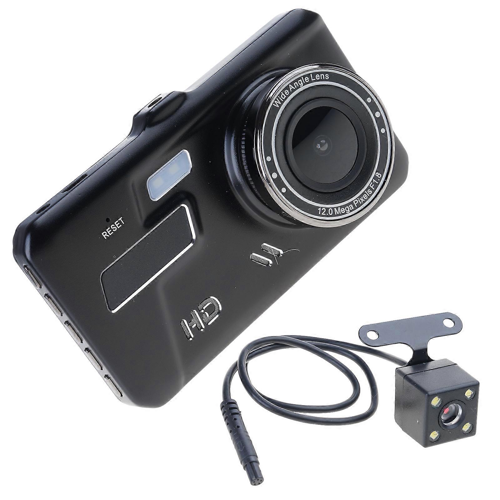 4inch Video Recorder with Motion Detection Car Dashcam Support Cycle Recording for Comprehensive Coverage Black Multicolor