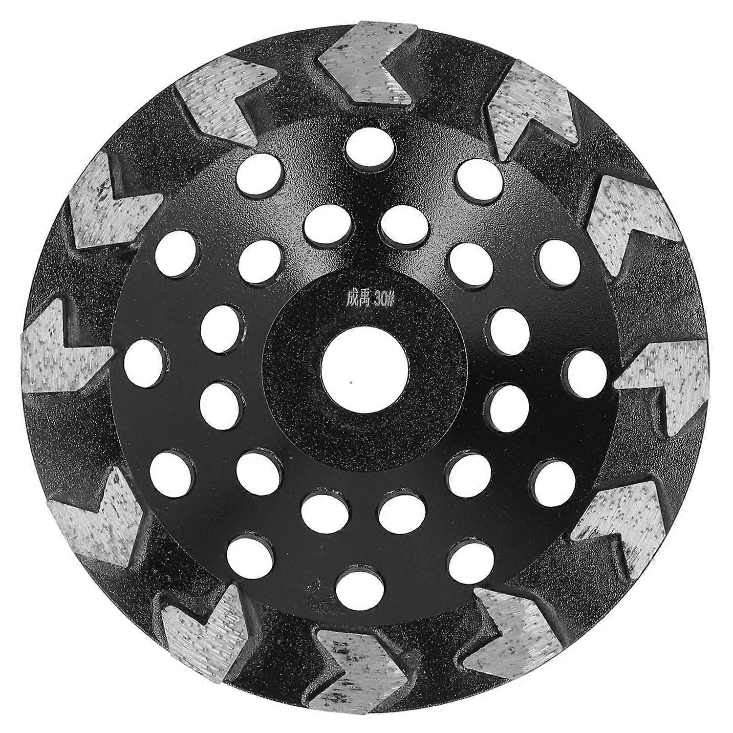 Diamond Grinding Wheel Cup 10 Teeth Black 180mm for Sanding Concrete Stone Cement