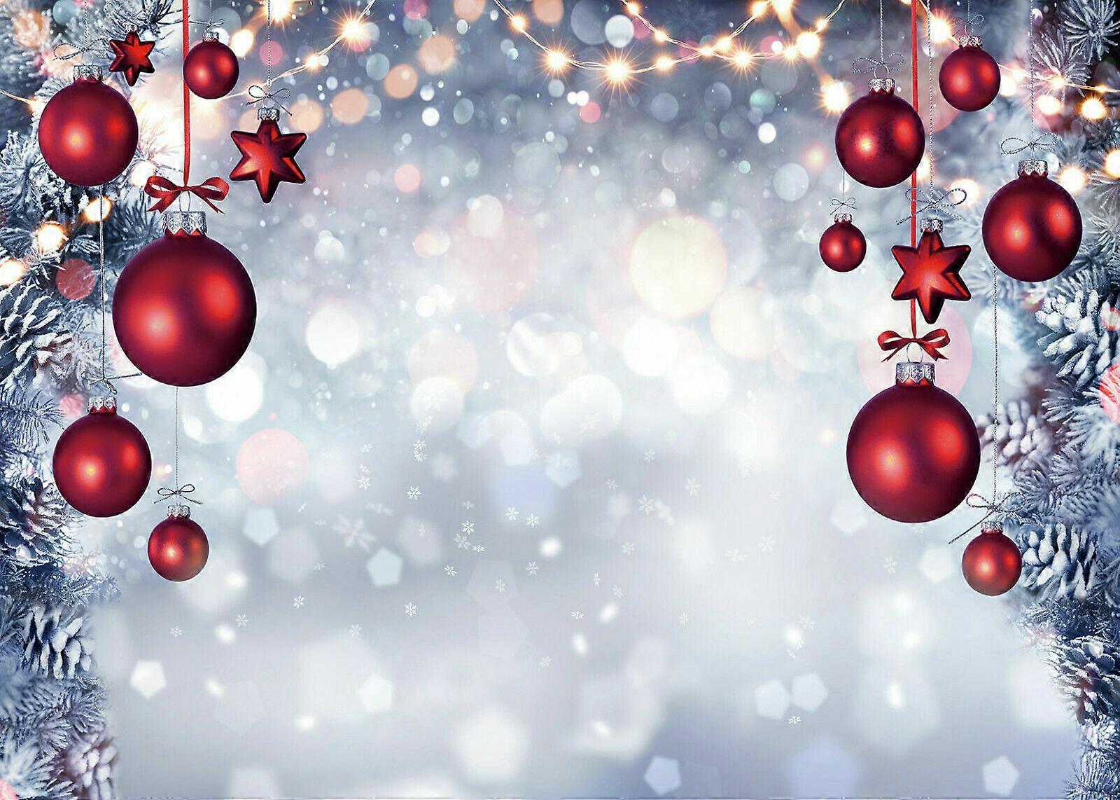 Christmas Tree Backdrop Winter Snow Forest Farm Background Photo Studio Props