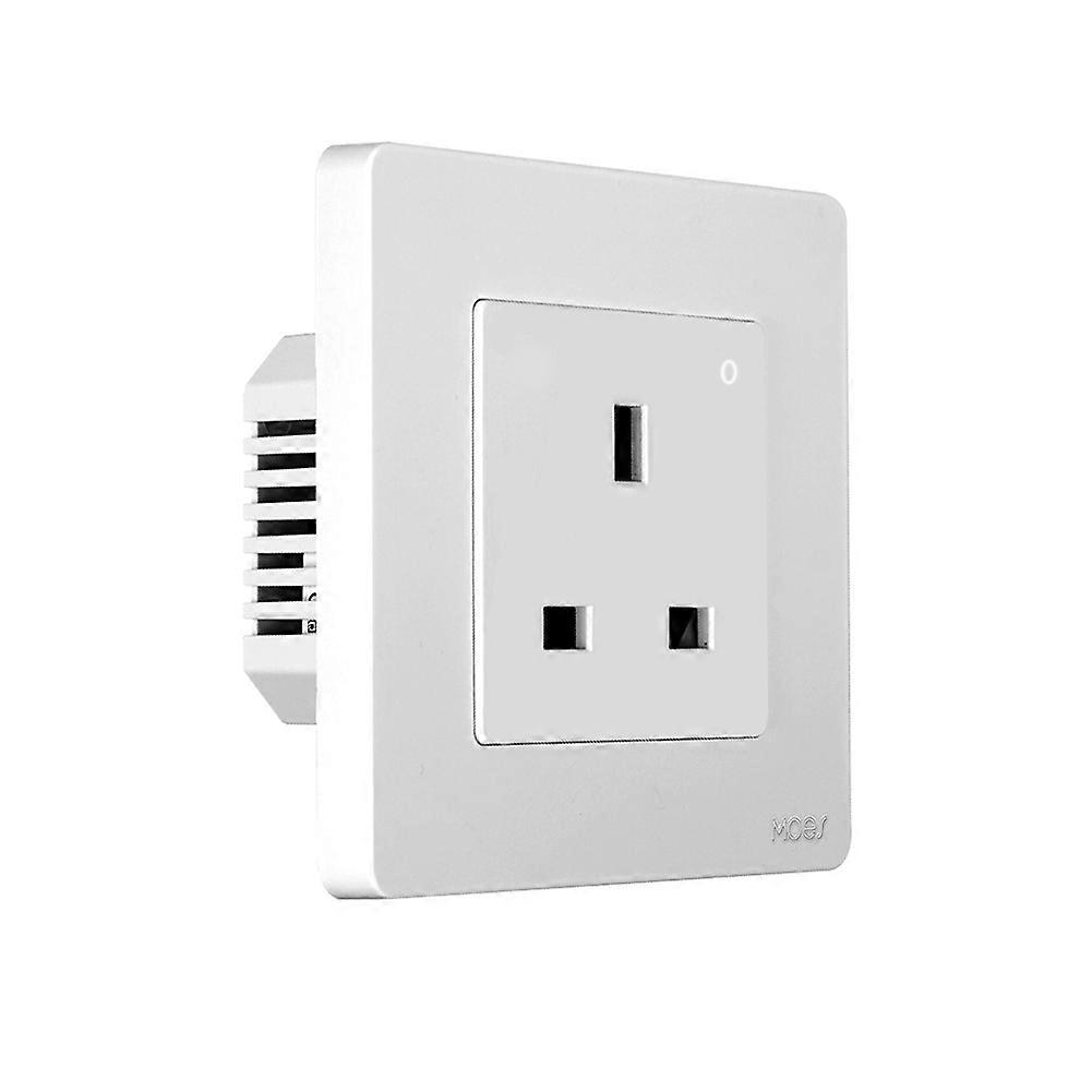 Tuya ZigBee Smart Socket UK Wall Embedded Outlet Energy Monitor Indicator App Remote Control Voice Cotrol UK Plug