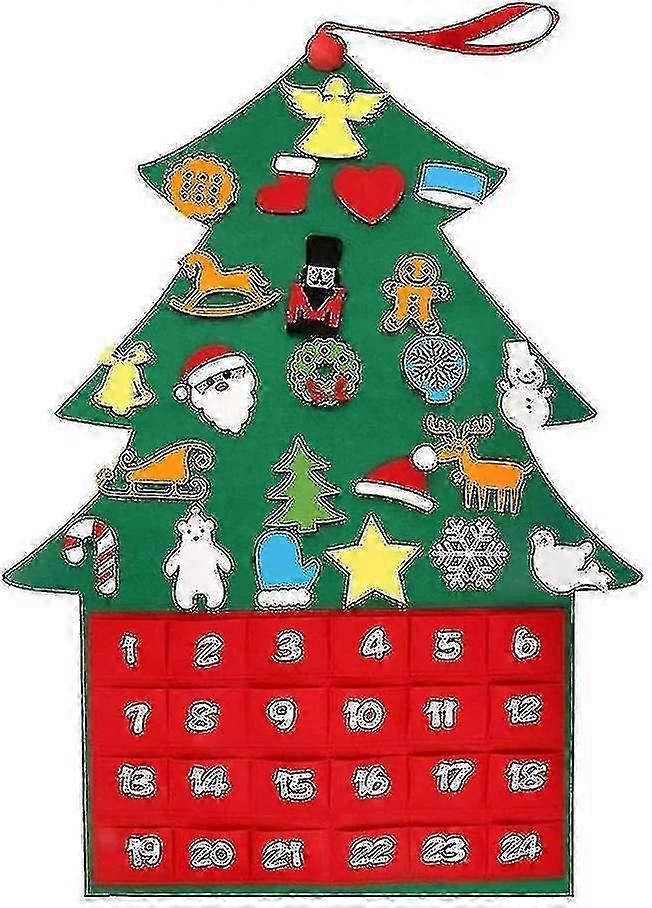 Felt Advent Calendar for Creative Tree Pendant Decor