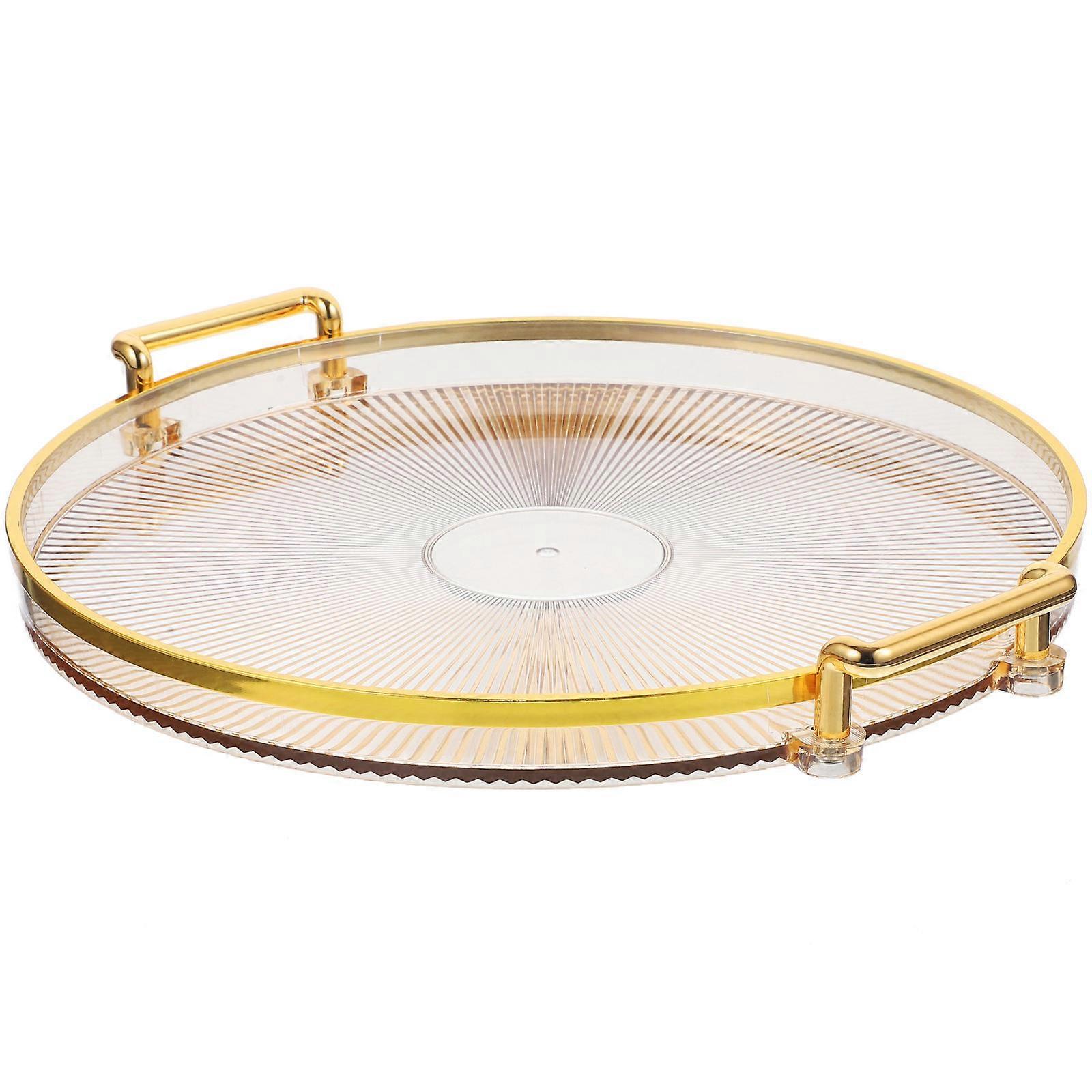 صينية تخزين الطاولة مع صينية تقديم الطعام بمقبض مع مقبض لوحة الفاكهة اللوازم المنزلية