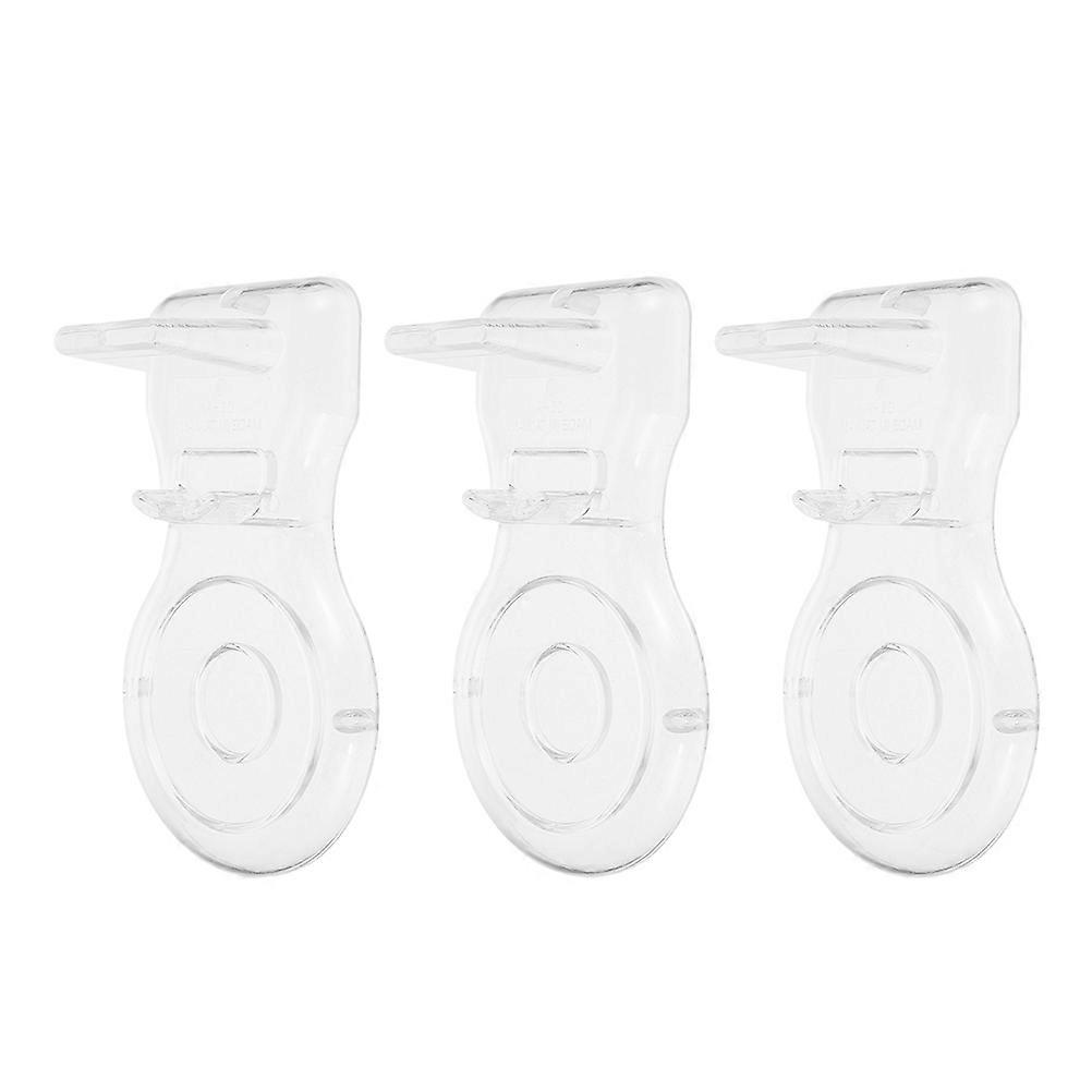 Round Transparent Acrylic Mug Rack For General Users Organizing 3Pcs