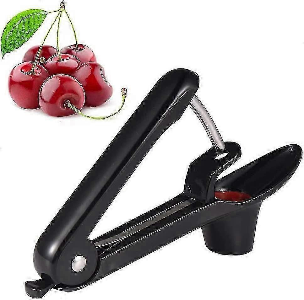 Stainless Steel Cherry Piter, Cherry Piter for Quickly Removing Fruit Pit (Black)