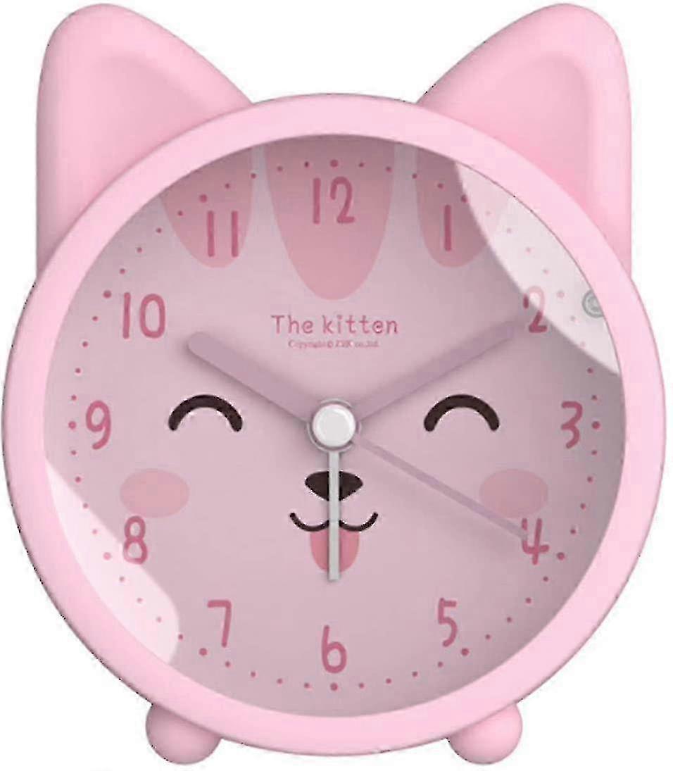 e Kids Cute Cat Printed Alarm Clockdigital Clock With Night Light