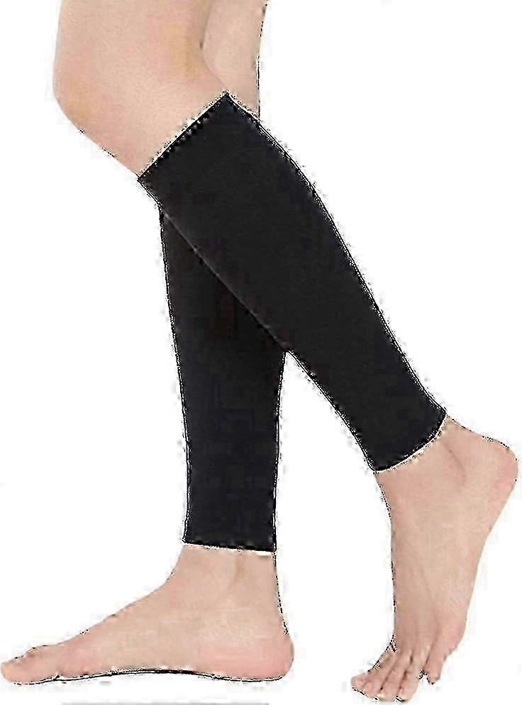 2 Pair Compression Calf Sleeves For Women Men, 20-30 Mmhg Graduated Support Footless Compression Socks For Varicose Veins, Shin Splints, Edema, Reco