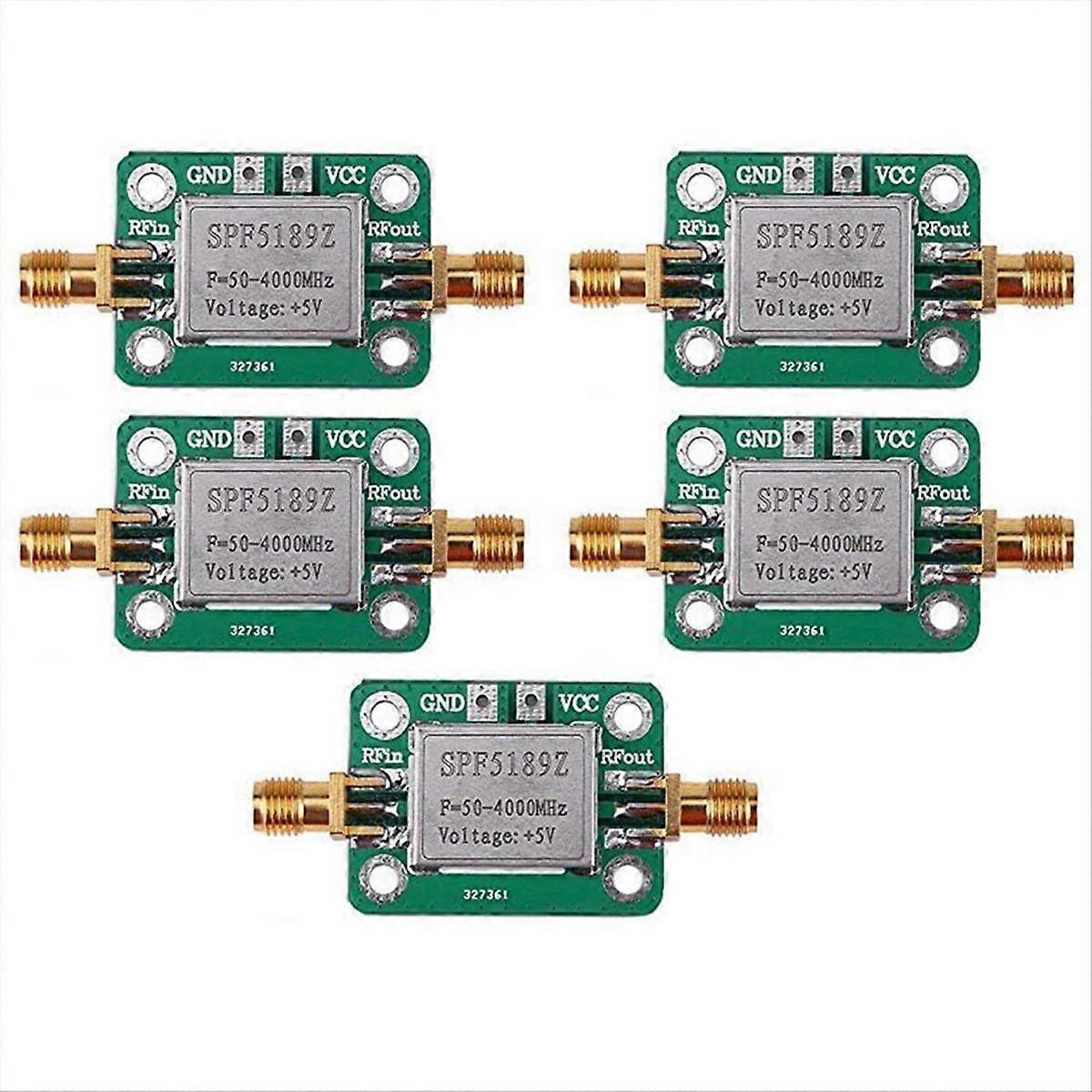 5X Amplifier, Low Noise LNA 50 to 4000MHz SPF5189Z Amplifier for Amplifying FM HF VHF UHF Radio Sign