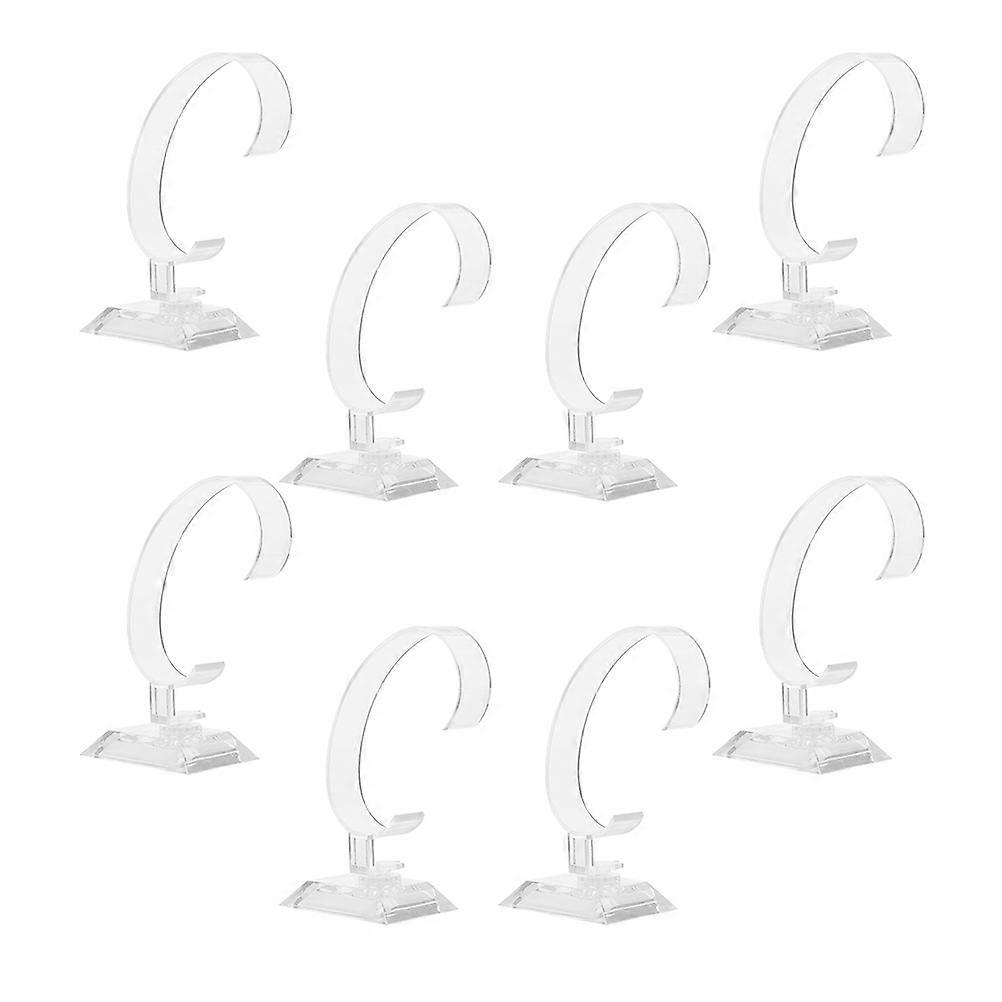 Plastic Watch Display Holders Clear Watch Stands Scratch Prevention Elegant Storage 12Pcs