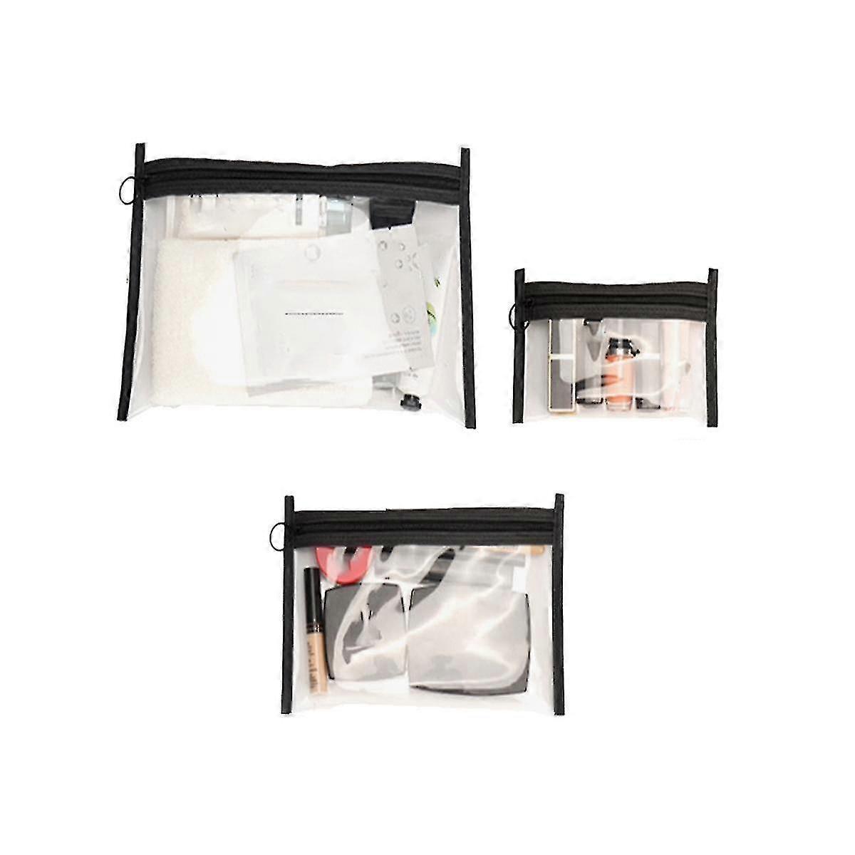 3套透明旅行化妆包旅行便携式洗漱用品防水Ins Wind Girly Stor f74