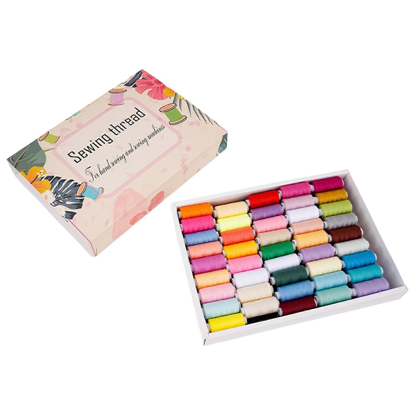 Polyester Sewing Thread 88Spools of Sewing Thread 400Yards Per Spool Polyester Thread for Sewing Machine Hand Stitching Multicolor